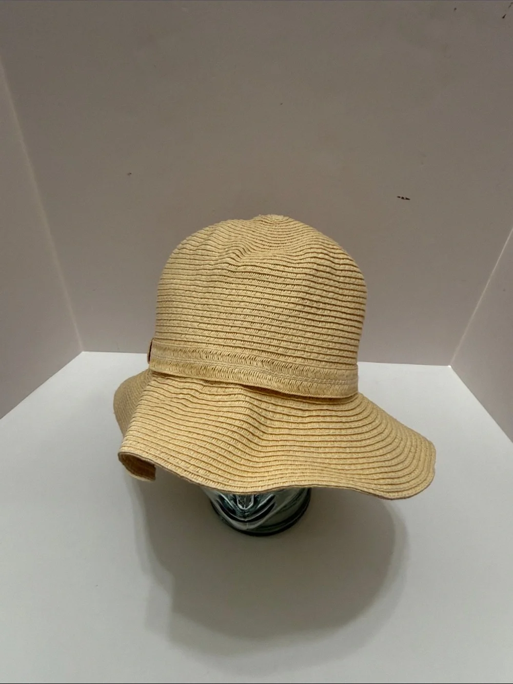 a new day Pale Yellow Straw Floppy Sun Hat